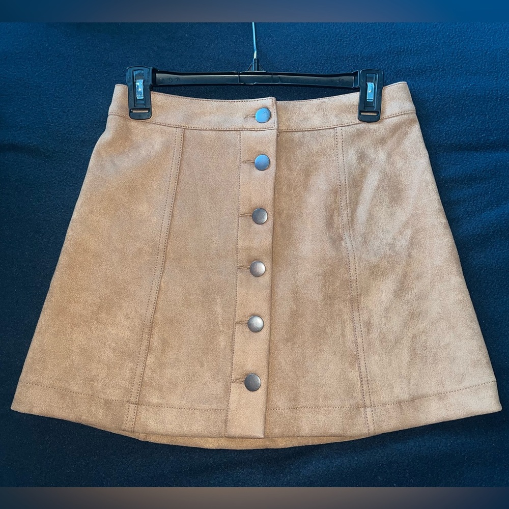 Forever 21 suede brown short skirt